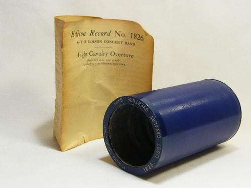 Edison Blue phonograph record # 1826 Light cavalry overture band - as per photo