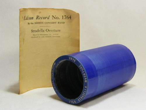 Edison Blue phonograph record # 1764 Stradella overture band - as per photo