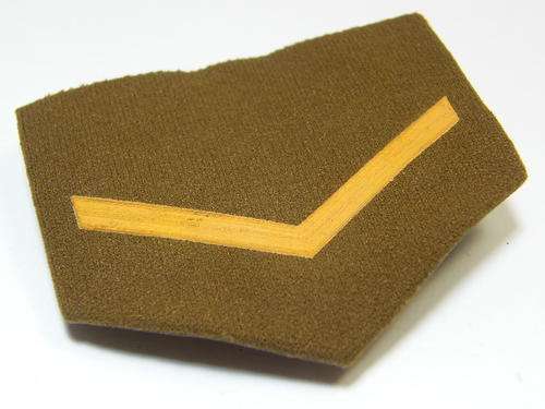 SA Army Corporal embossed pin back badge - as per photo