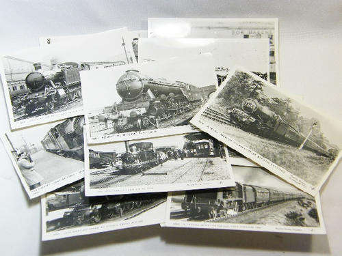 Lot of 20 vintage Railway themed postcards - unused - as per photo