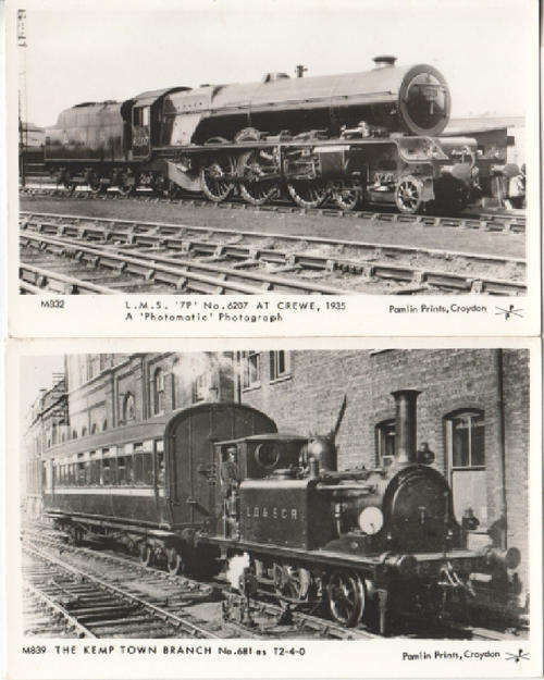 Lot of 20 vintage Railway themed postcards - unused - as per photo