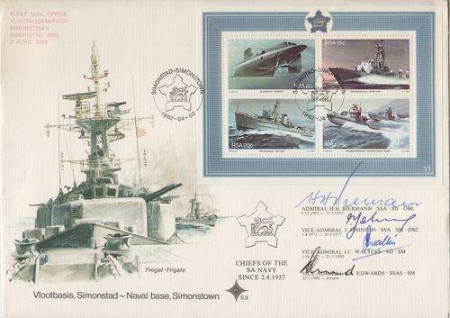 Simons Town Naval base FDC signed - as per photo