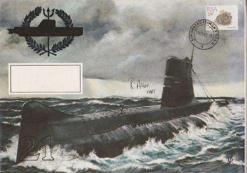 Simons Town Navy 21 years commemorative cover - unused - no 2366 of 8000 envelopes dived