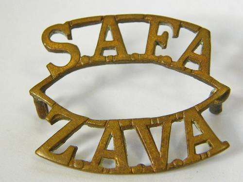 South African Field artillery shoulder title - Z type - as per photo