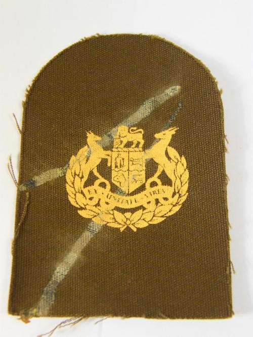 SA Navy Marines warrant officer cloth badge - glue damage - as per photo