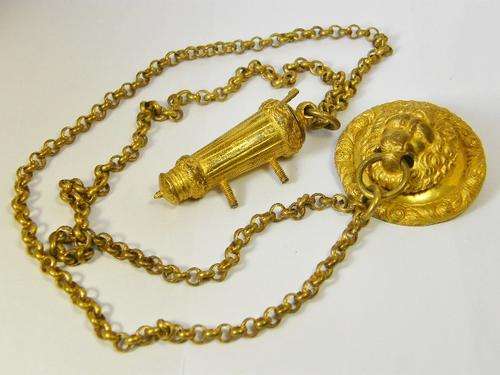 Antique brass Inkermann whistle as used by British Army - as per photo