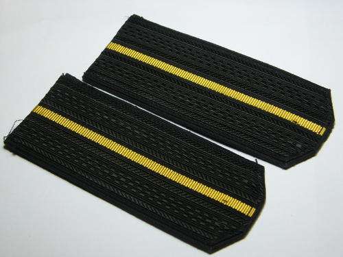 Pair of Russian Navy rank epaulettes for Junior Officer ranks - as per photo