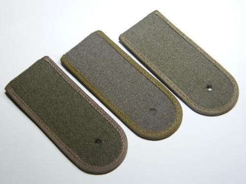 Lot of 3 different color East German Army rank epaulettes - as per photo