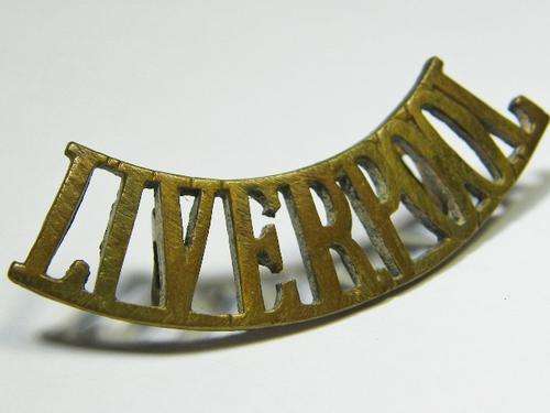 British Liverpool regiment shoulder title - as per photo