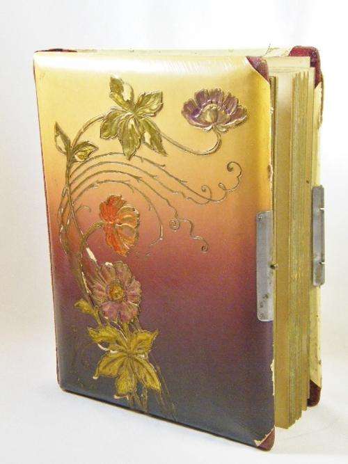 Antique family photo album that belonged to Barbra Margrietha Janse van Rensburg 18 May 1904