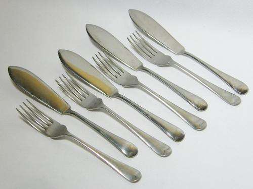 Set of Denford stainless steel fish cutlery - BIGBIGSALE