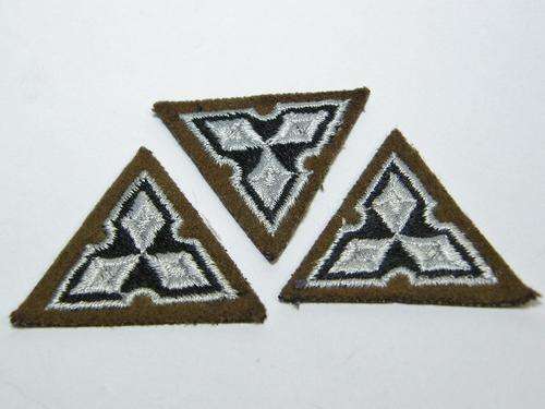 Lot of 3 SWA Army Major rank badges - as per photo