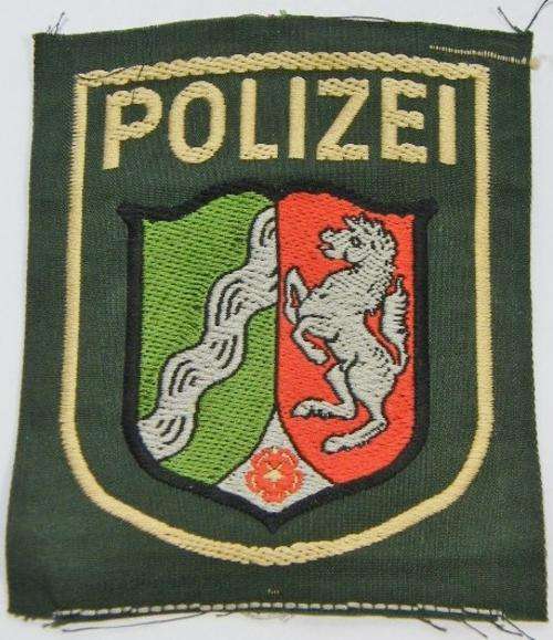 German Nordrhein Westfalen police cloth badge - as per photo