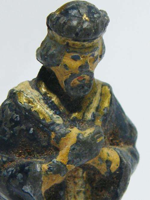 Vintage military chaplain lead soldier figurine - as per photo