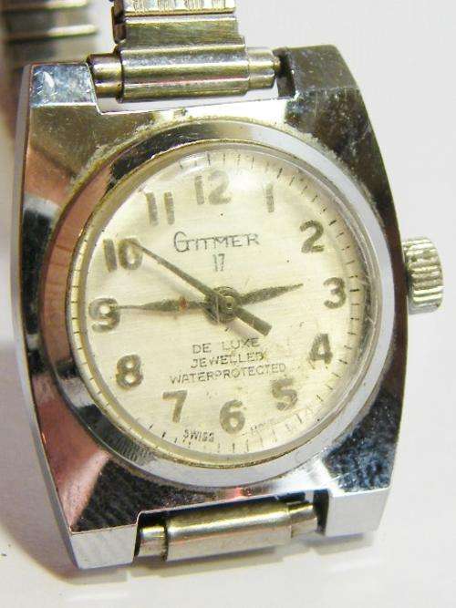 Vintage Gitmer manual wind ladies watch - over wounded - as per photo
