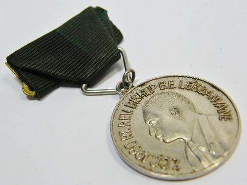Zion Christian Church ZCC 1980 medal - as per photo