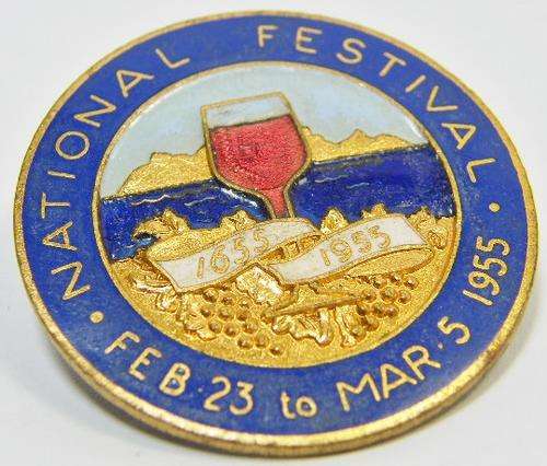 1955 National wine Festival pin badge - BIGBIGSALE