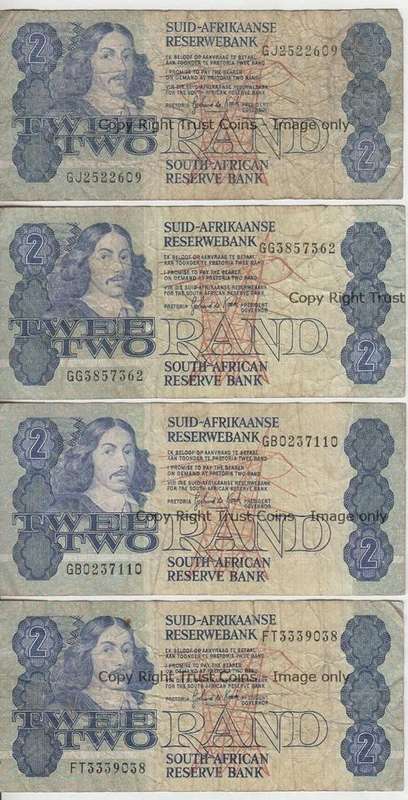 Lot of 20 x R2 GPC de Kock banknotes - as per photo