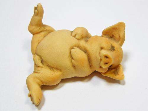 Vintage Artefice Ottanta handmade Italian collectable pig - as per photo