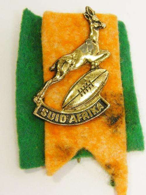South Africa Springbok tour pin badge - as per photo