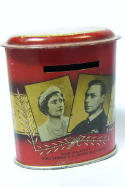 1947 Royal visit of George 6 to South Africa piggy bank - as per photo