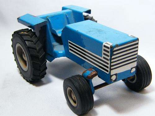 Vintage metal blue tractor - as per photo