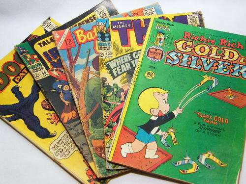 Lot of 5 vintage comic books - as per photo