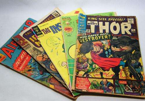 Lot of 5 vintage comic books - as per photo