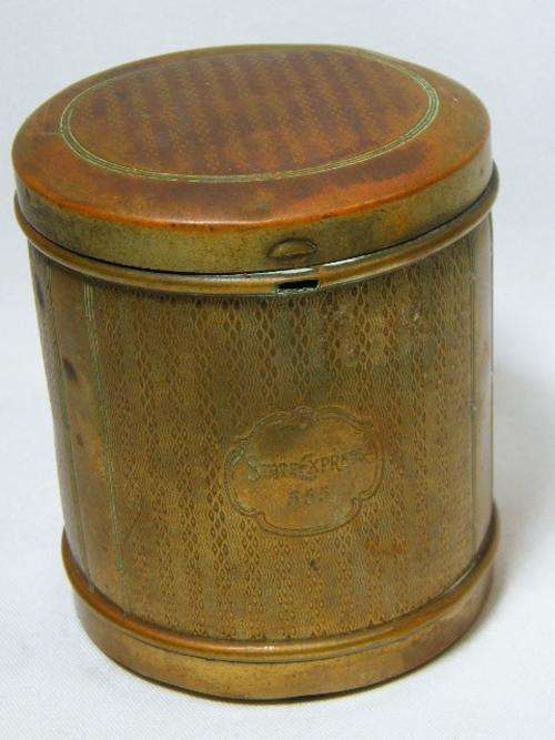 Very Old State Express 555 brass can for State Express cigarettes tin - lid loose - as per photo