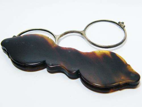 Pair of antique glasses with faux tortoise shell casing - as per photo