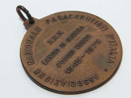 Italian National Parachute Association medal 1945-1975 - as per photo