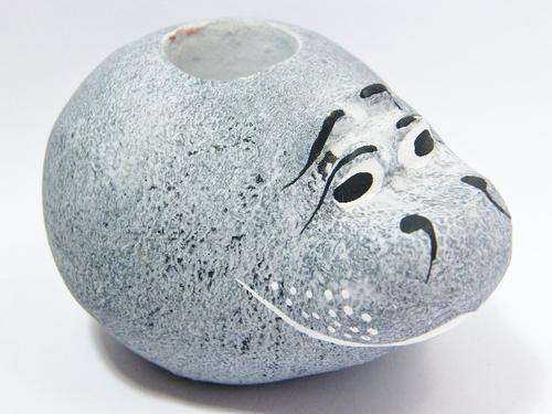 Hand painted clay hippo candle holder @ Crazy R1 start