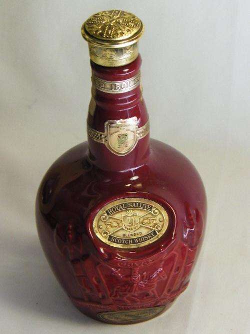 Vintage Royal Salute Scotch Whiskey Chivas decanter by WADE - as per photo