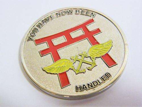 USS George Washington CVN-73 tip of the spear medallion - 1992-2012 - as per photo