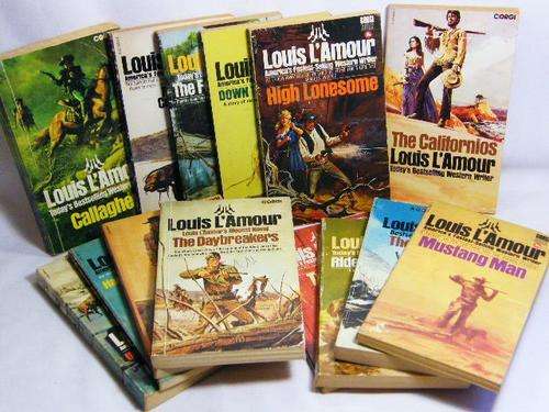 Lot of 15 Louis L'Amour cowboy paperbacks - as per photo