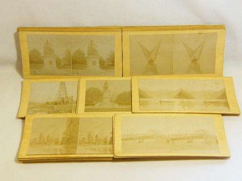 Lot of 27 stereoscope viewer cards by unknown publisher - as per photo