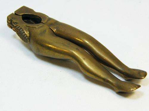 Vintage brass nutcracker - ladies legs - as per photo