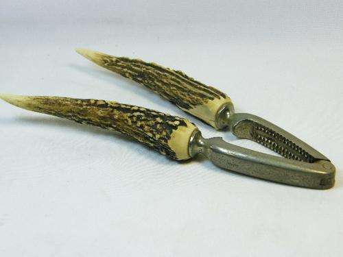 Vintage German nutcracker with horn handles - as per photo