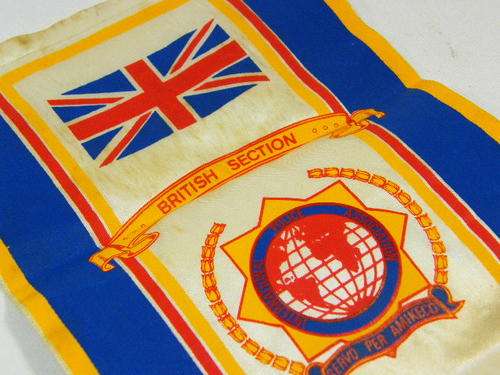 International Police Association British section souvenir flag - as per photo