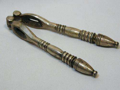 Antique Victorian silver plated nutcracker - as per photo