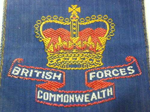 British Commonwealth Forces cloth badge - as per photo