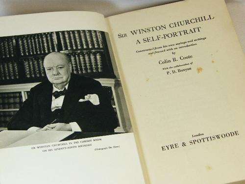 Sir Winston Churchill - A Self Portrait by Colin R Coote - as per photo