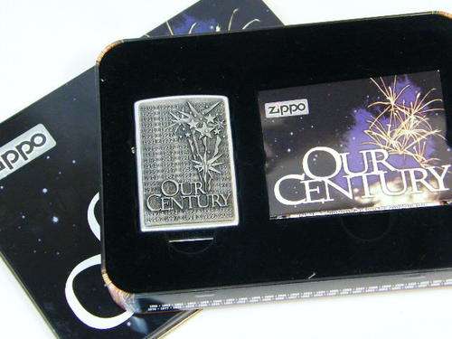 Our Century original Zippo in tin - The last limited edition Zippo of the 20th century -as per photo