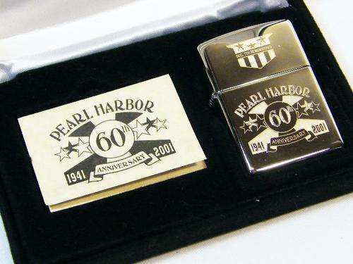 Pearl Harbour 60 year anniversary original Zippo (2001) lighter in original box - as per photo