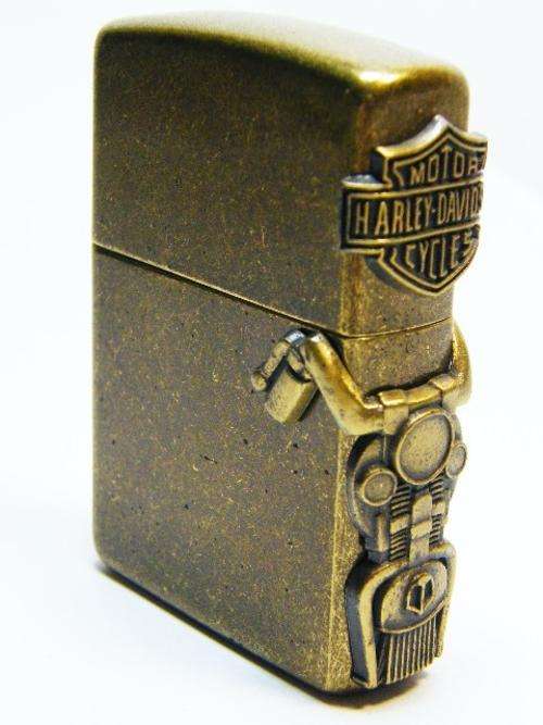 Harley Davidson brass Zippo lighter - original - as per photo