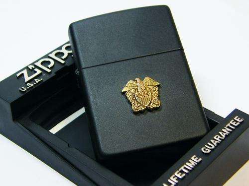 United States Navy original black Zippo lighter - as per photo