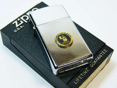 'American Classic' slimline original Zippo lighter - as per photo