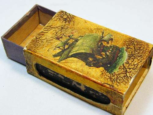Large vintage matchbox holder - as per photo