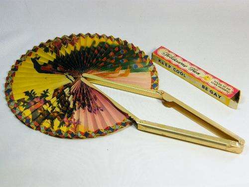 Vintage foldaway fan in original box - excellent condition - as per photo