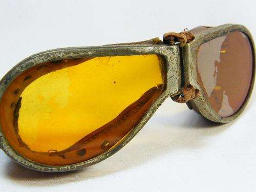 Vintage motorcycle goggles - original - no head strap - as per photo